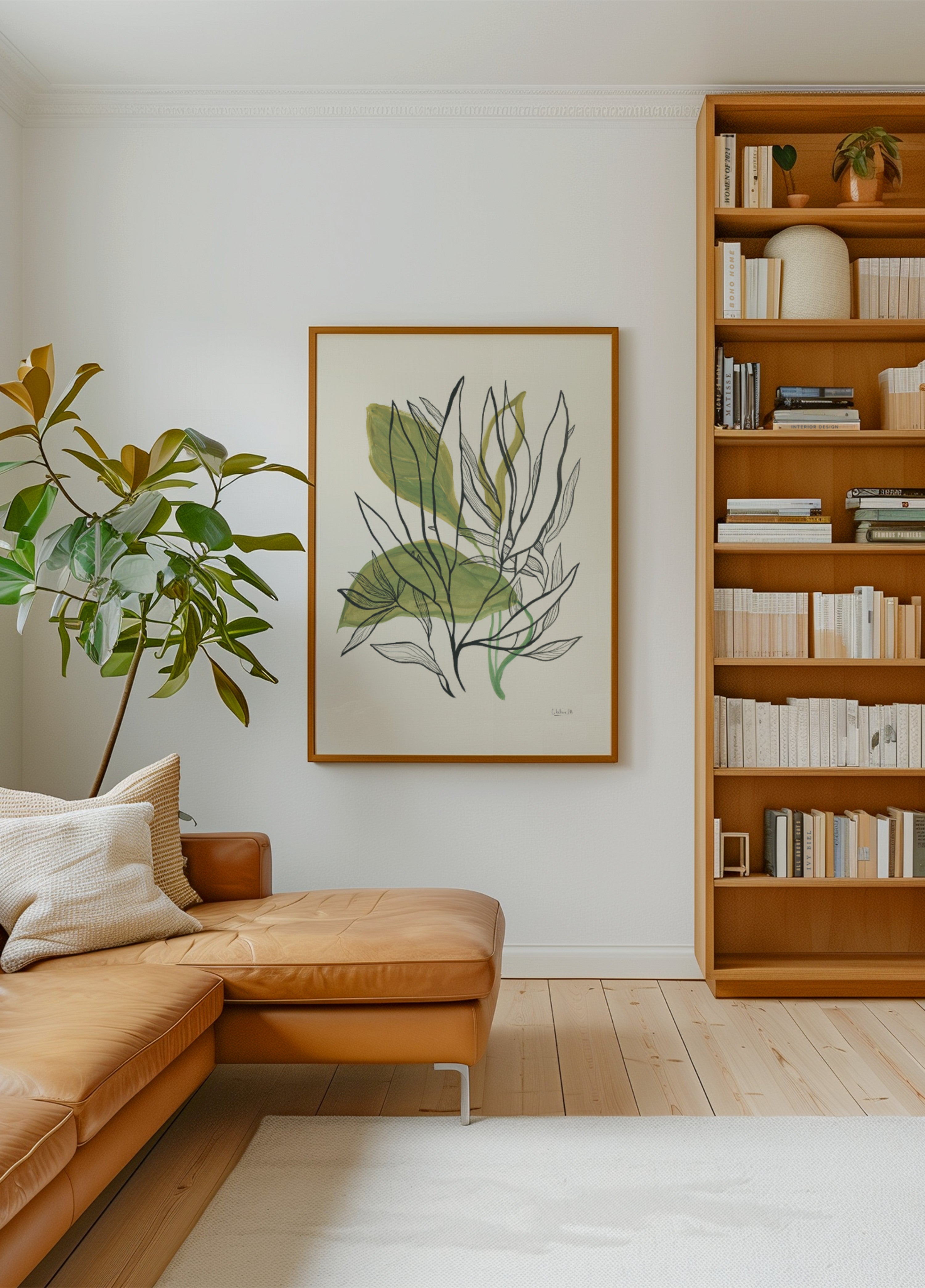 Moderne botanische bladeren