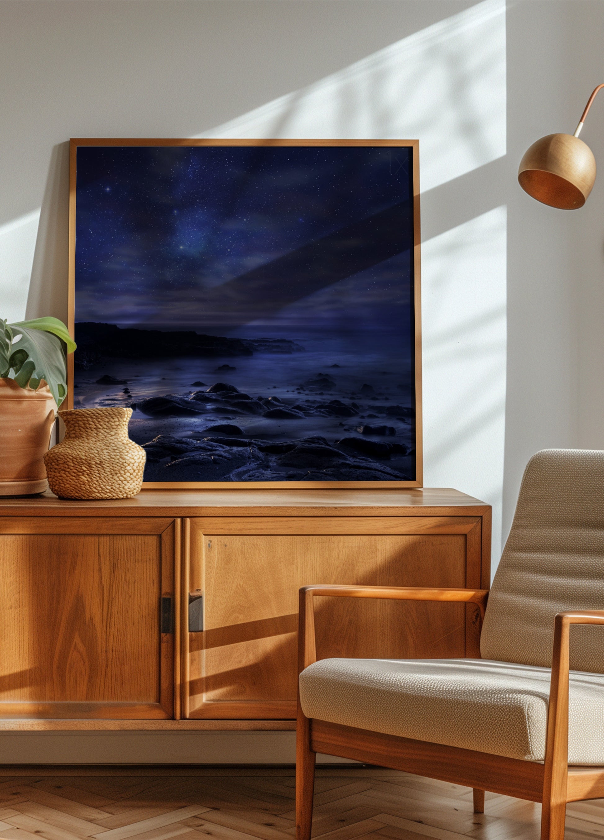 Sterrennacht kust