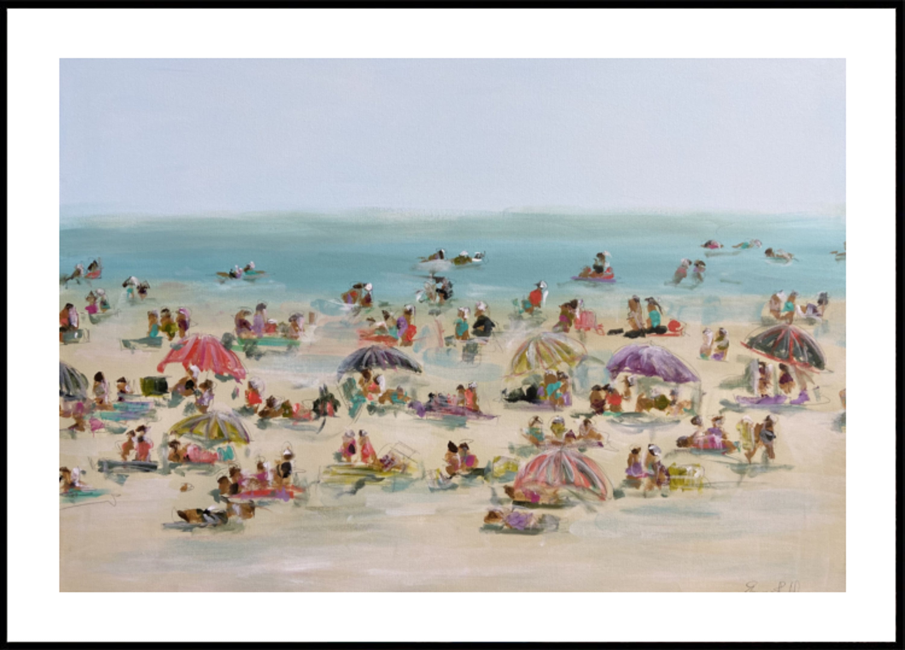 Levendige stranddag