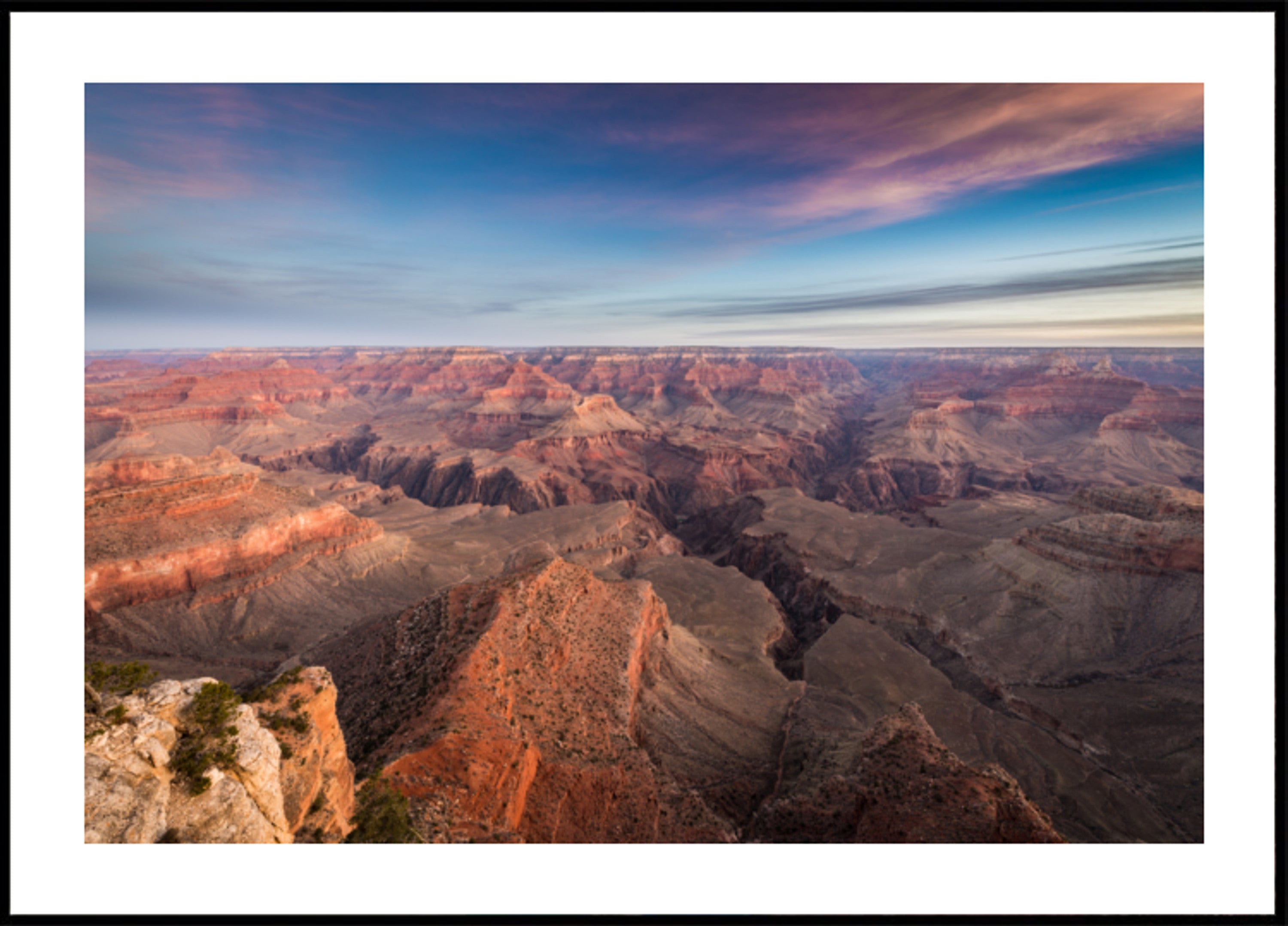 Uitzicht op zonsopgang in de Grand Canyon