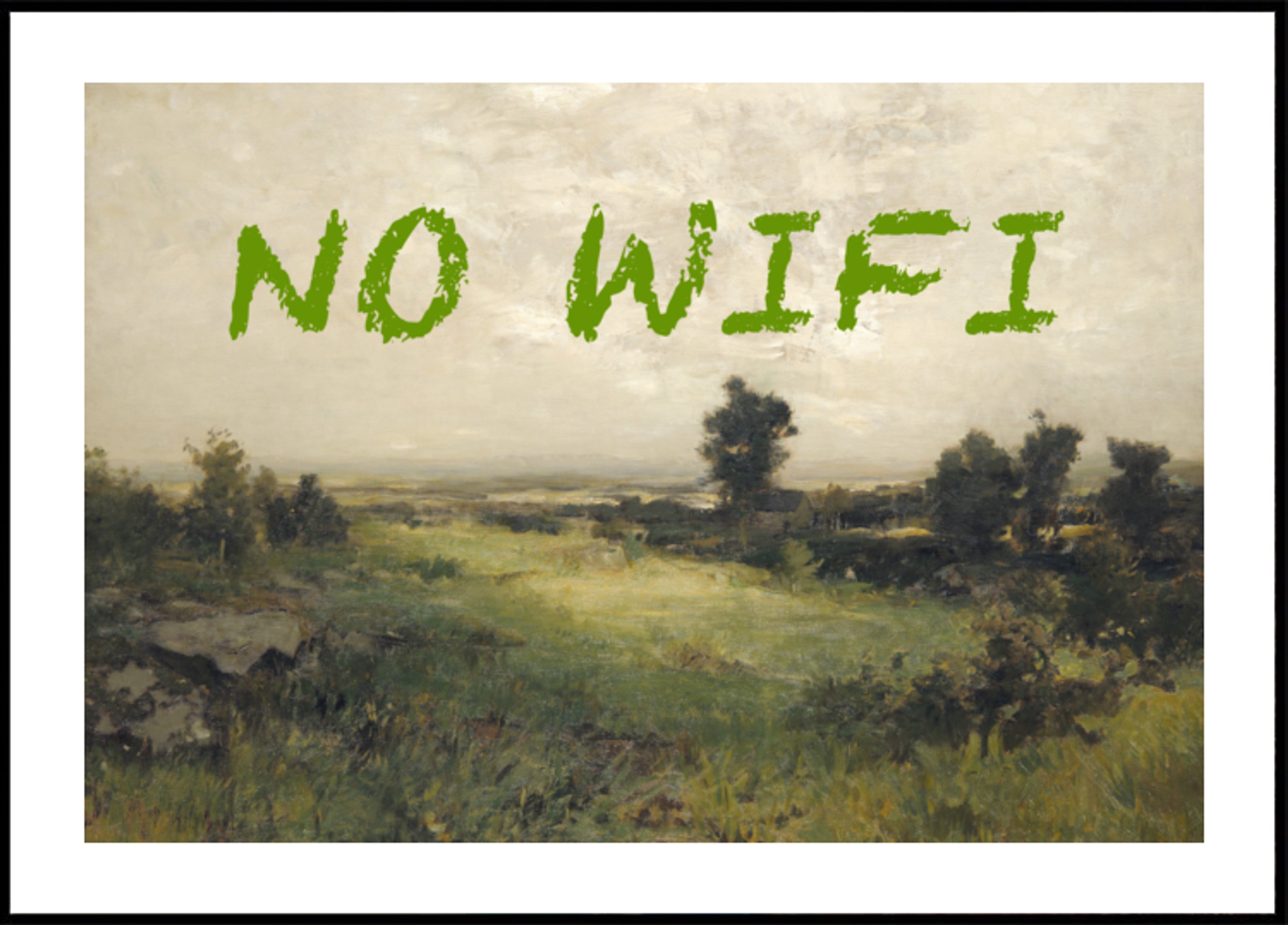 Klassiek landschap Geen wifi