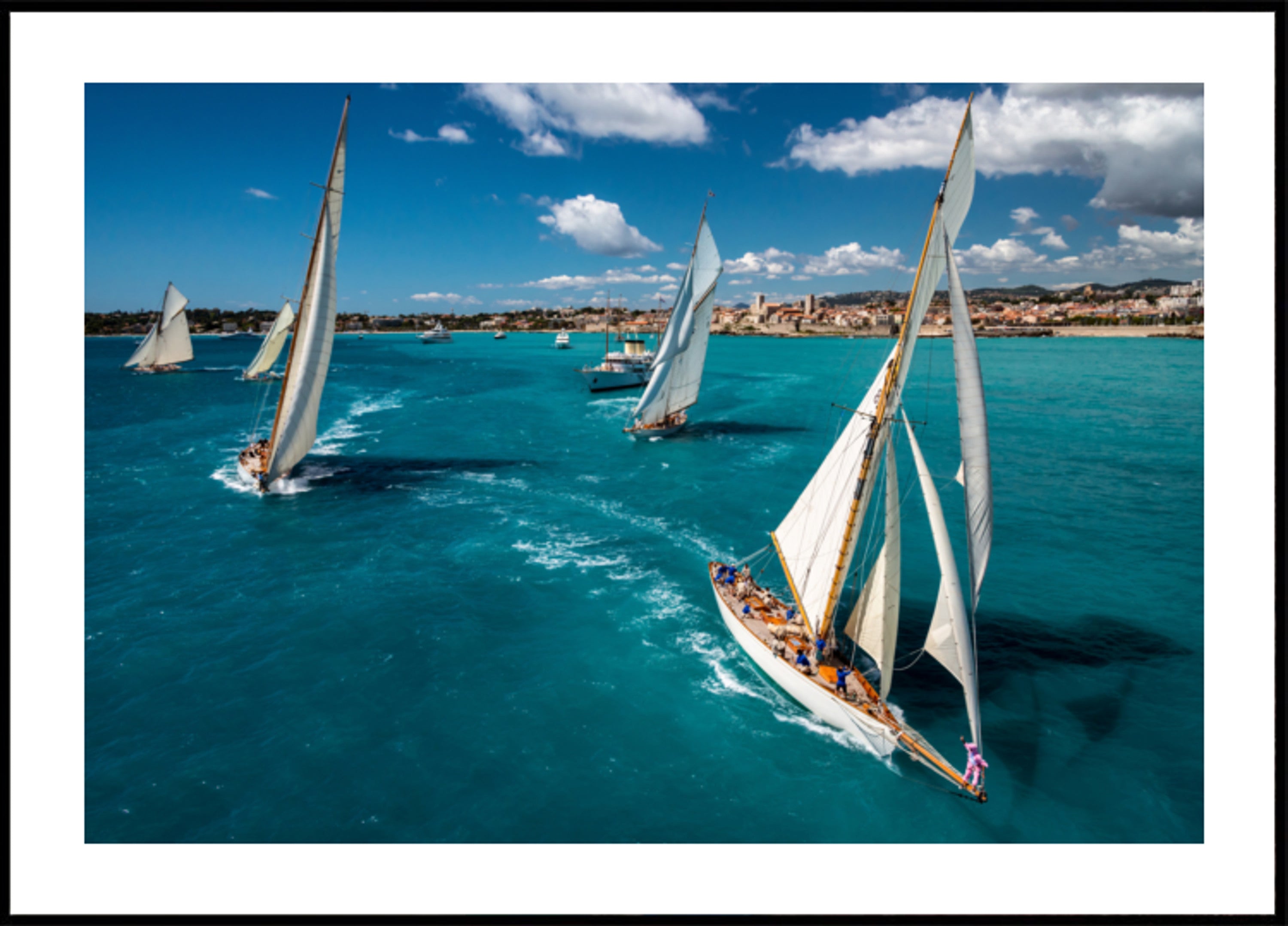 Zeilregatta turquoise zee