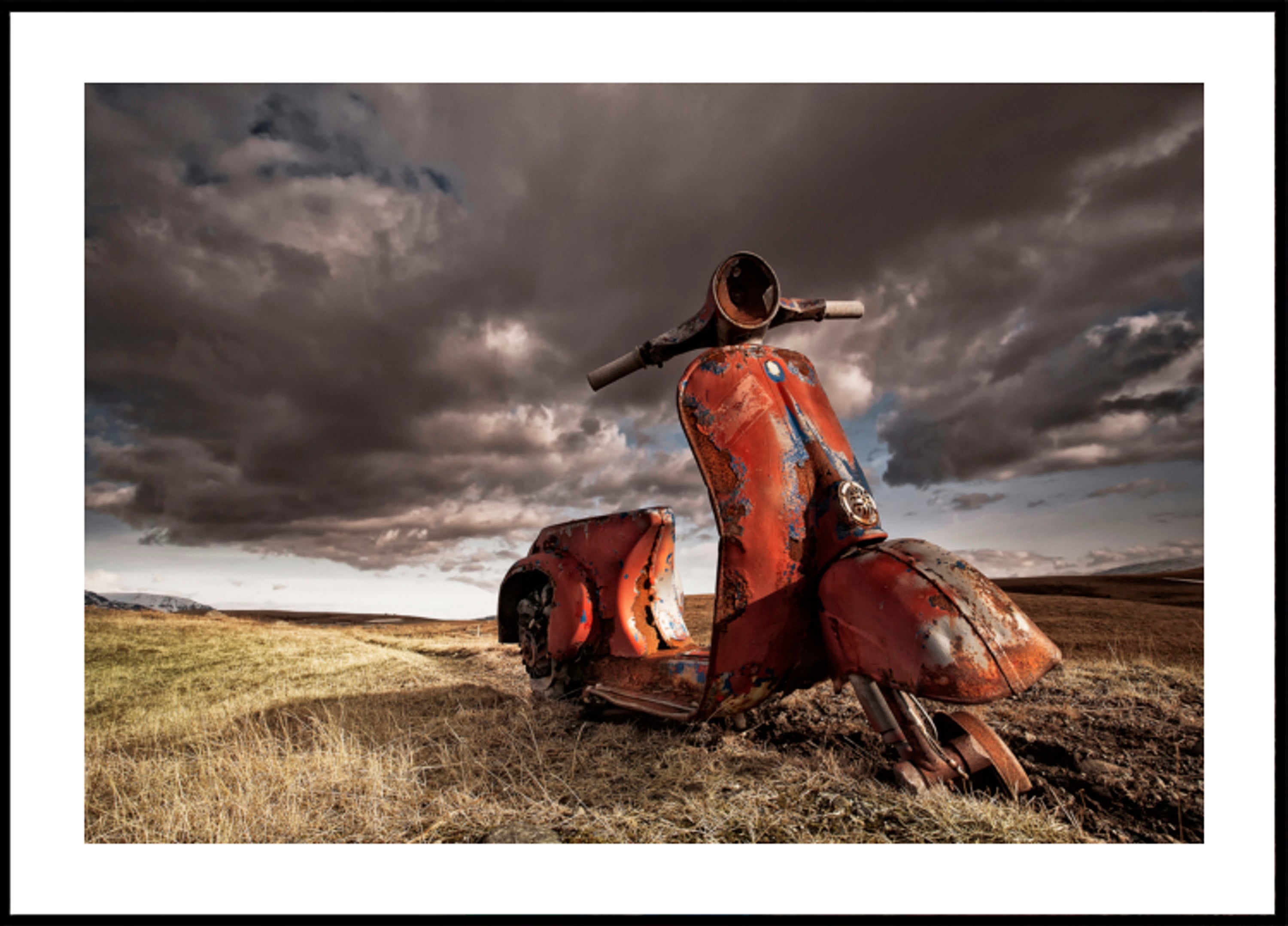 Roestig scooterlandschap