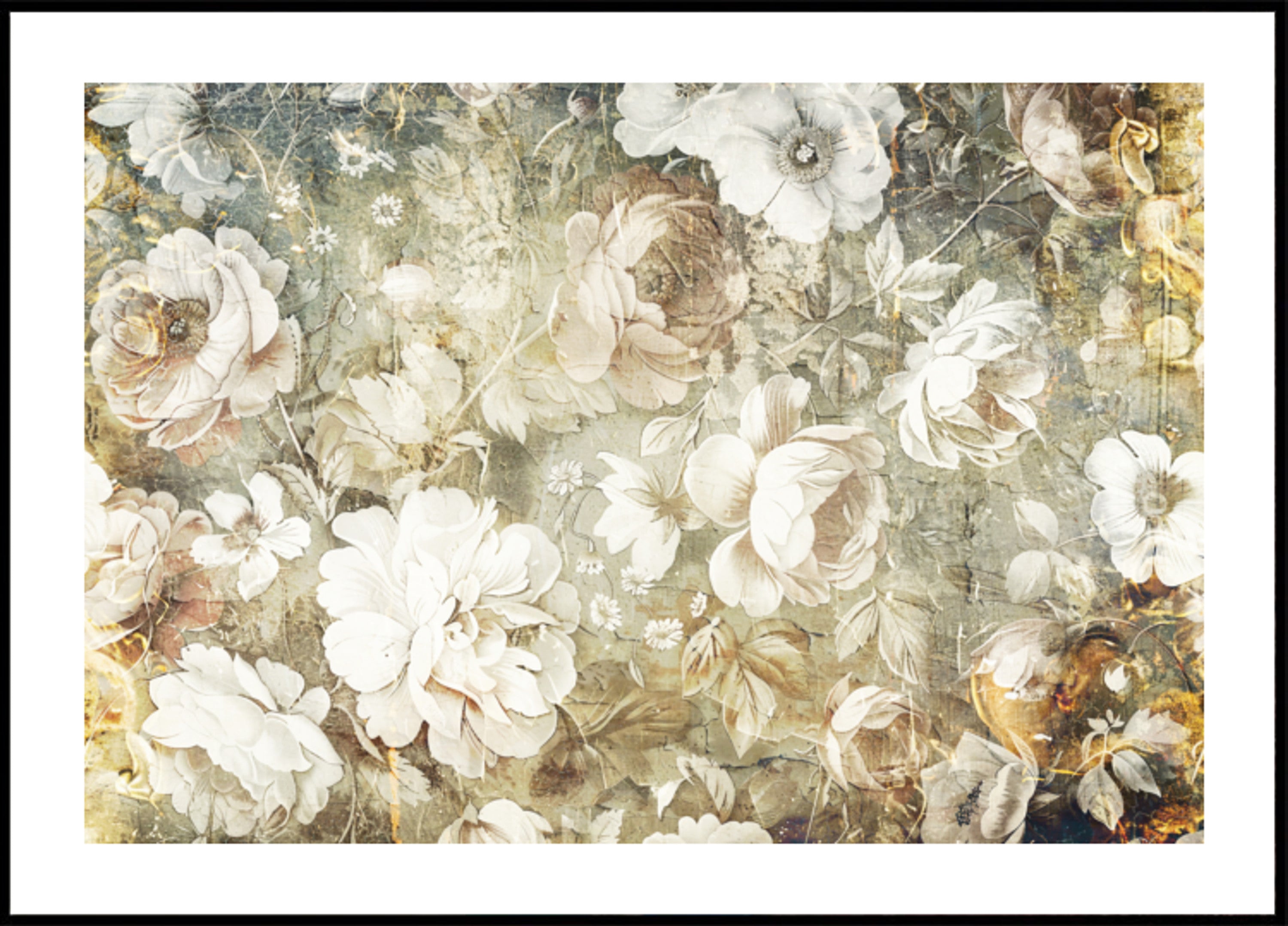 Vintage bloemenelegantie